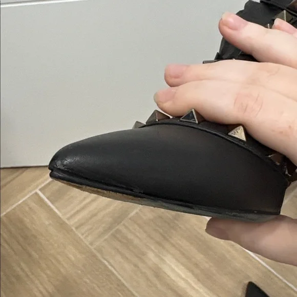 Valentino Garavani Noir 100MM Rockstud Slingback - Picture 16 of 16